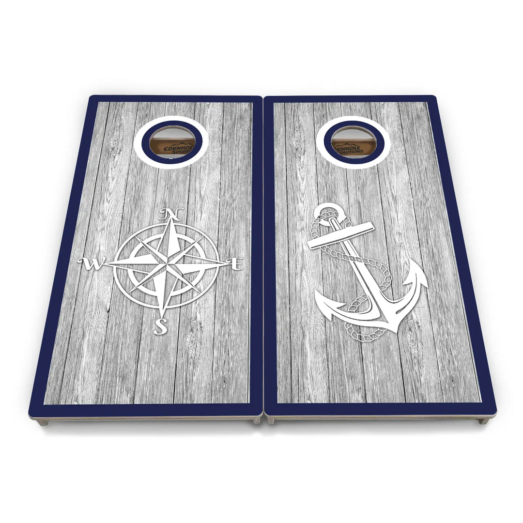Anchor & Compass Cornhole Boards – Tournament Series