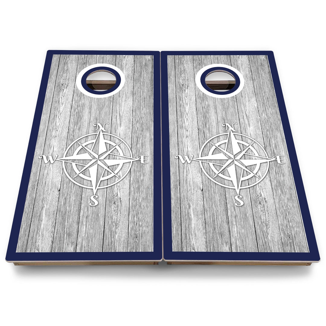 Nautical Cornhole Boards - Backyard Series