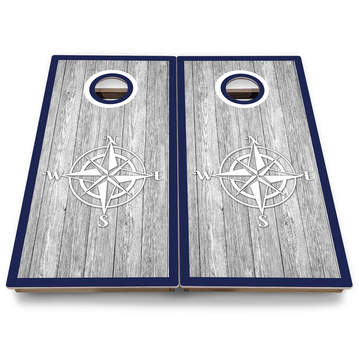 Nautical Cornhole Boards - Backyard Series