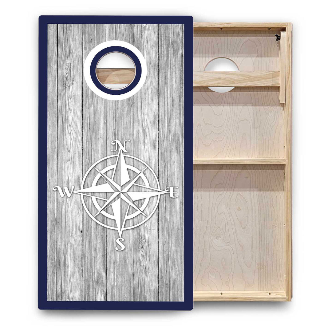 Nautical Cornhole Boards - Backyard Series