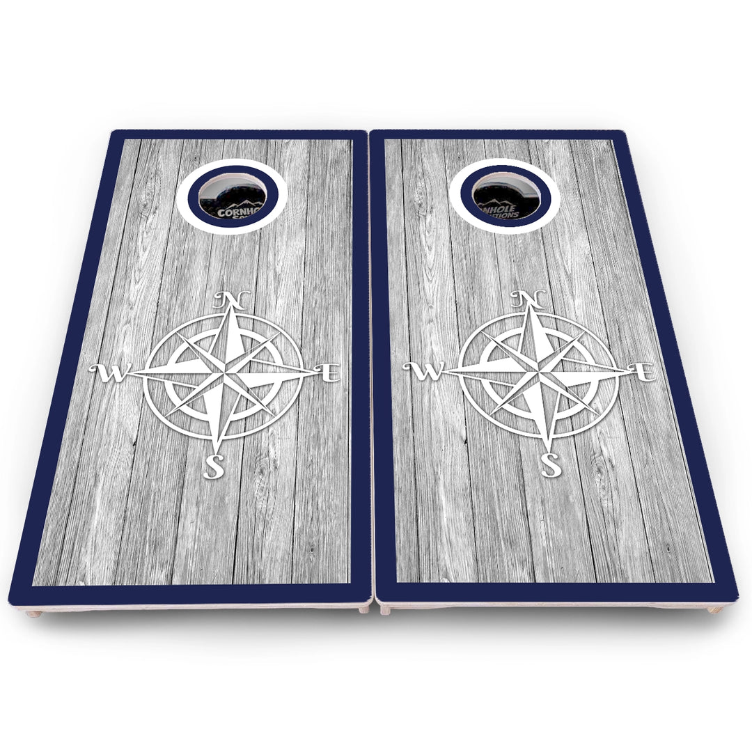 Anchor & Compass Cornhole Boards – Pro Lite or Pro Elite