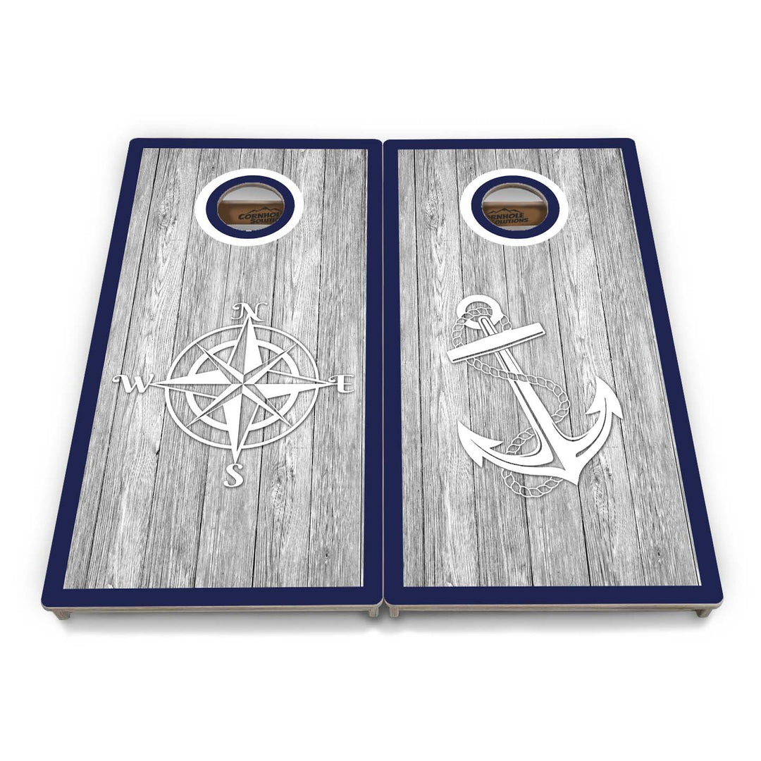 Anchor & Compass Cornhole Boards – Tournament Series