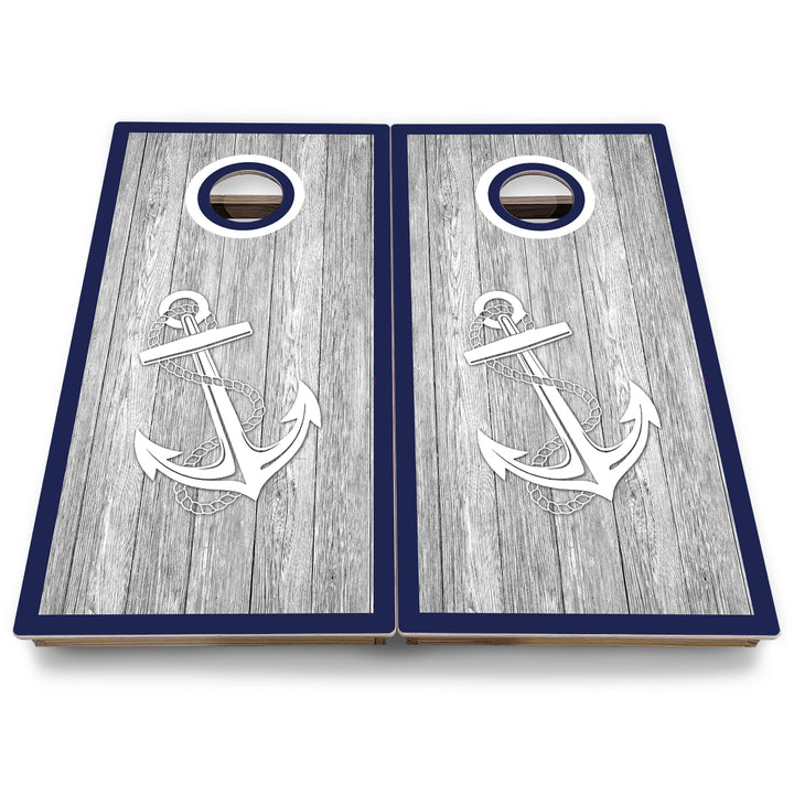 Nautical Cornhole Boards - Backyard Series