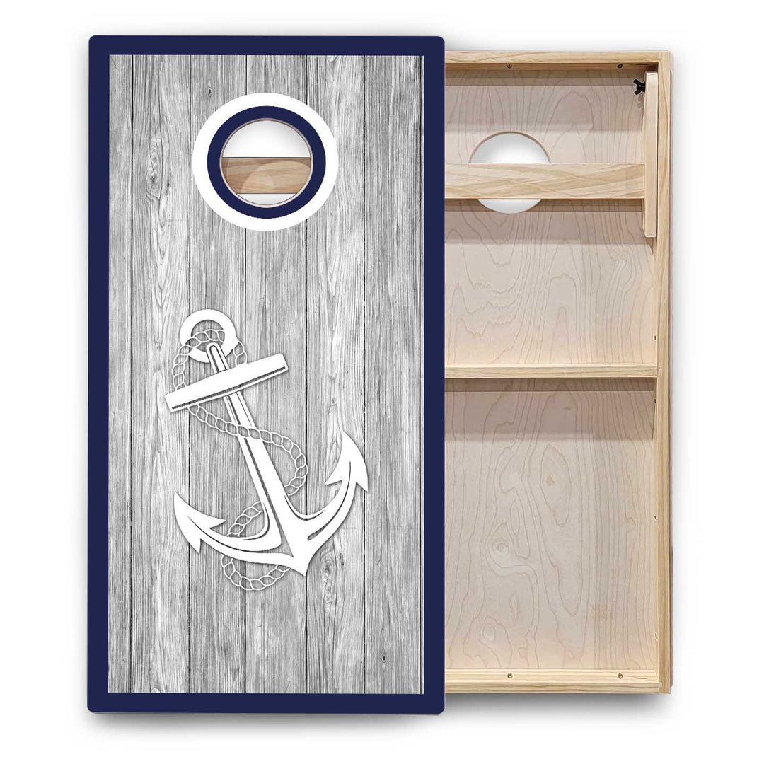 Nautical Cornhole Boards - Backyard Series