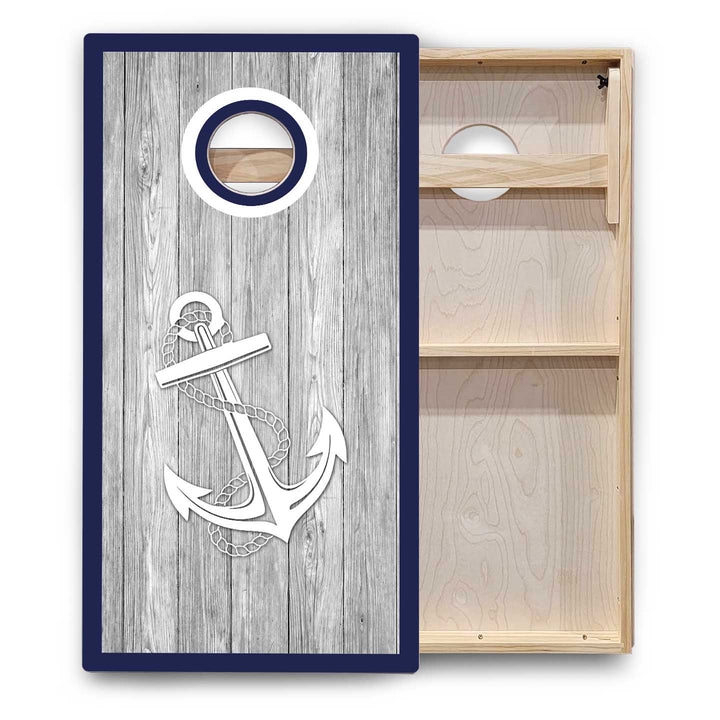Nautical Cornhole Boards - Backyard Series