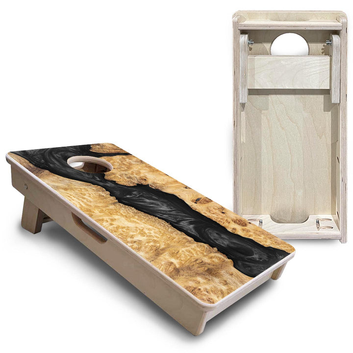 Black Epoxy - Mini or Vacation Size Cornhole Boards