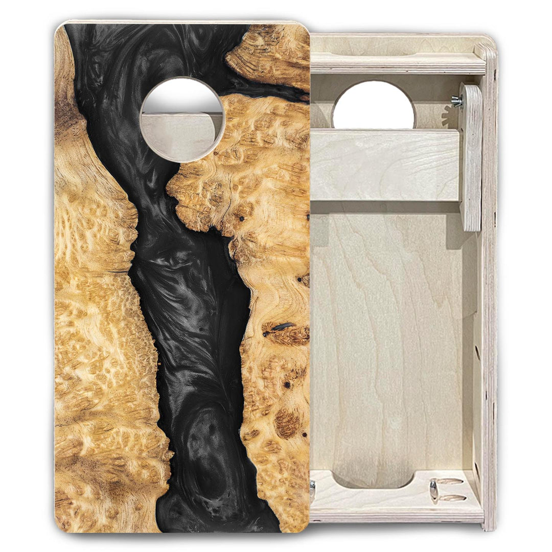 Black Epoxy - Mini or Vacation Size Cornhole Boards