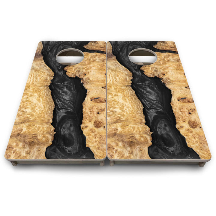 Black Epoxy - Mini or Vacation Size Cornhole Boards