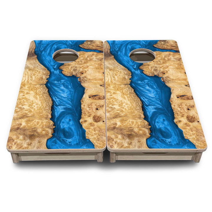 Blue Epoxy - Mini or Vacation Size Cornhole Boards