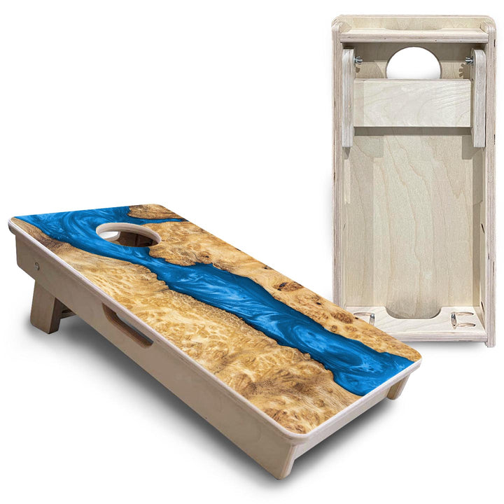 Blue Epoxy - Mini or Vacation Size Cornhole Boards