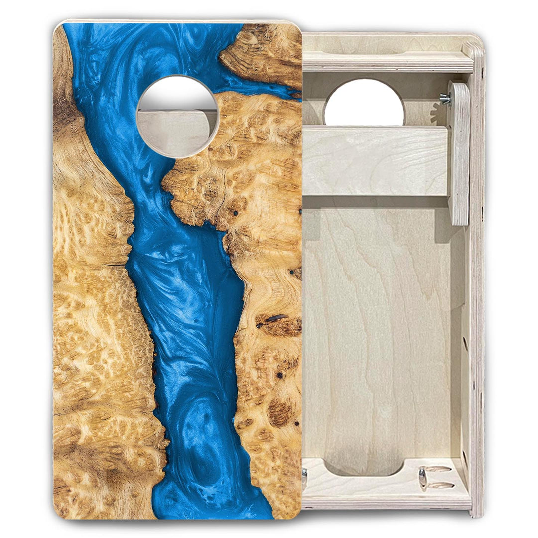 Blue Epoxy - Mini or Vacation Size Cornhole Boards