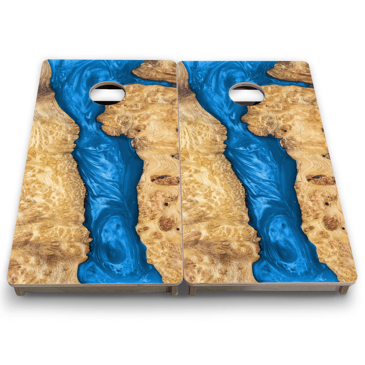Blue Epoxy - Mini or Vacation Size Cornhole Boards