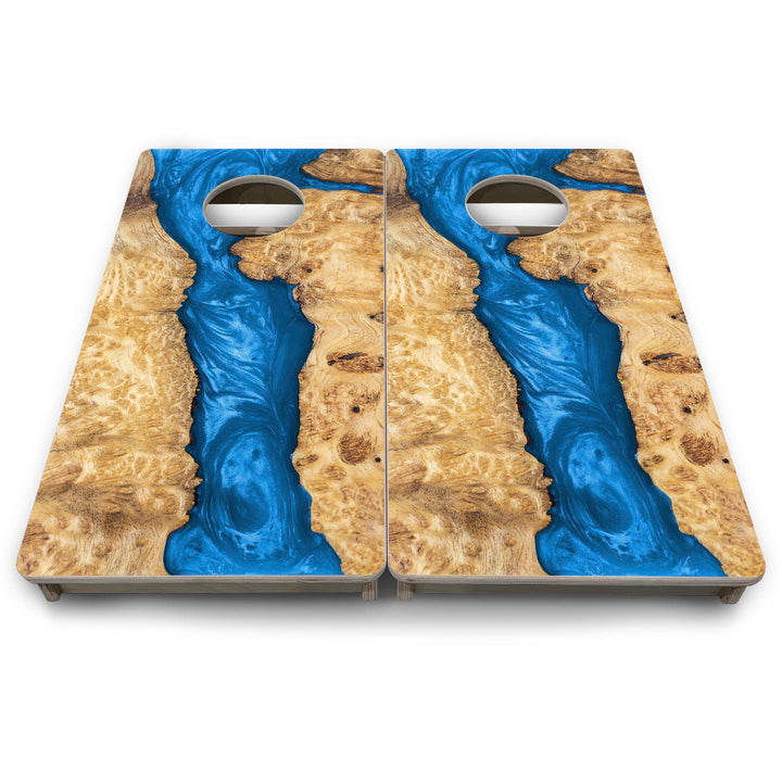 Blue Epoxy - Mini or Vacation Size Cornhole Boards