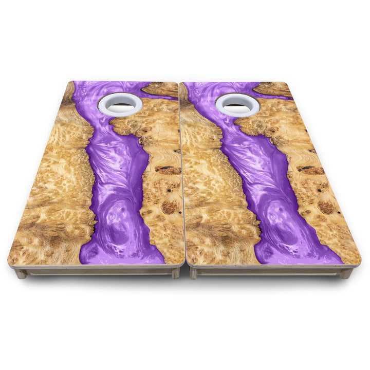 Purple Epoxy - Mini or Vacation Size Cornhole Boards