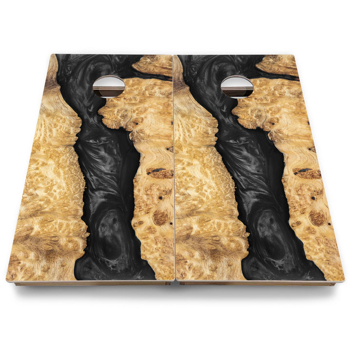Patterned Background Cornhole Boards - Backyard Series