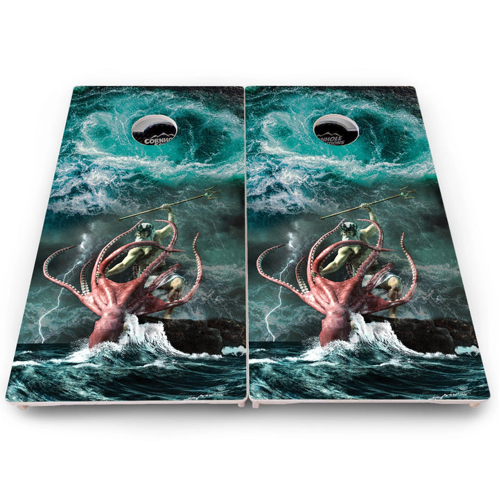 Greek God Cornhole Boards - Pro Solution Lite Series