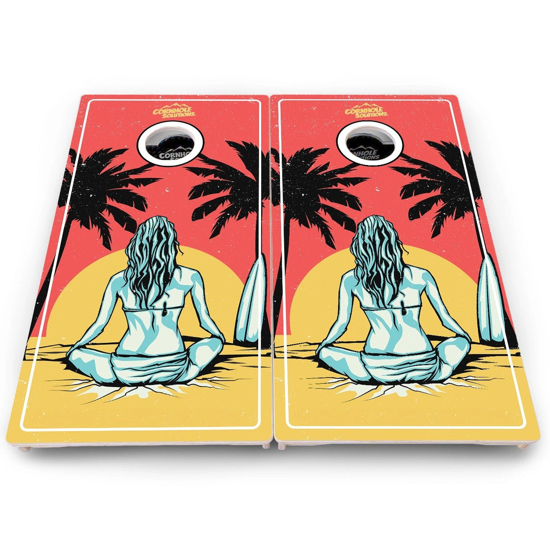 Beach & Tropical Cornhole Boards – Pro Lite or Pro Elite