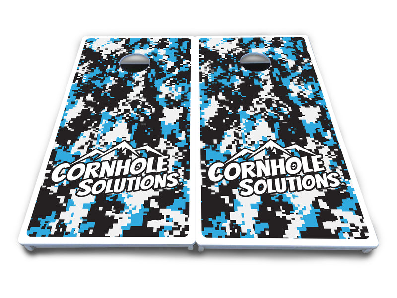 Waterproof - Digital Camo Design Options - All Weather Boards "Outdoor Solution" 18mm(3/4")Direct UV Printed - Regulation 2' by 4' Cornhole Boards (Set of 2 Boards) Double Thick Legs, with Leg Brace & Dual Support Braces!