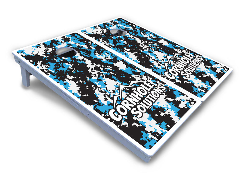 Waterproof - Digital Camo Design Options - All Weather Boards "Outdoor Solution" 18mm(3/4")Direct UV Printed - Regulation 2' by 4' Cornhole Boards (Set of 2 Boards) Double Thick Legs, with Leg Brace & Dual Support Braces!