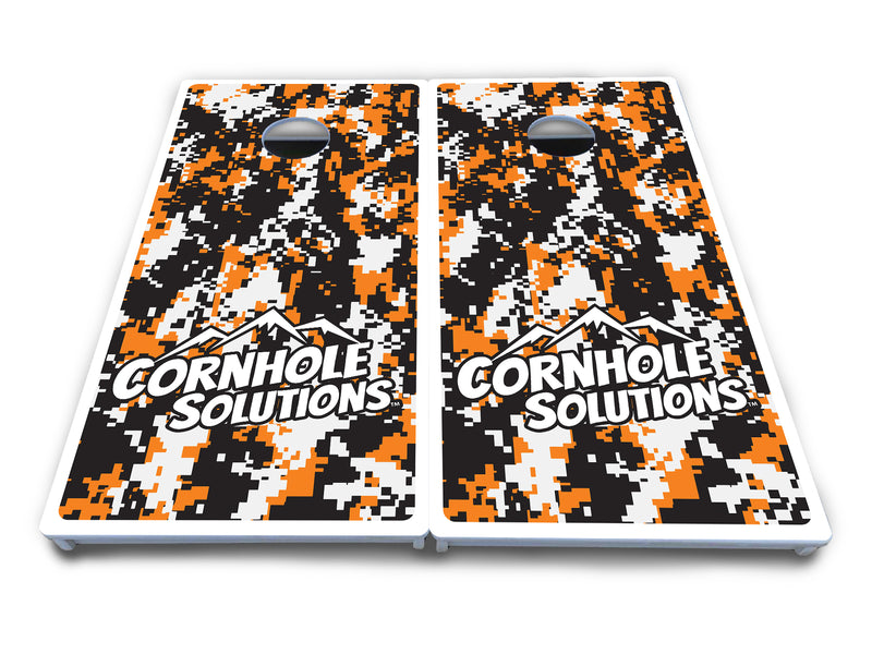 Waterproof - Digital Camo Design Options - All Weather Boards "Outdoor Solution" 18mm(3/4")Direct UV Printed - Regulation 2' by 4' Cornhole Boards (Set of 2 Boards) Double Thick Legs, with Leg Brace & Dual Support Braces!