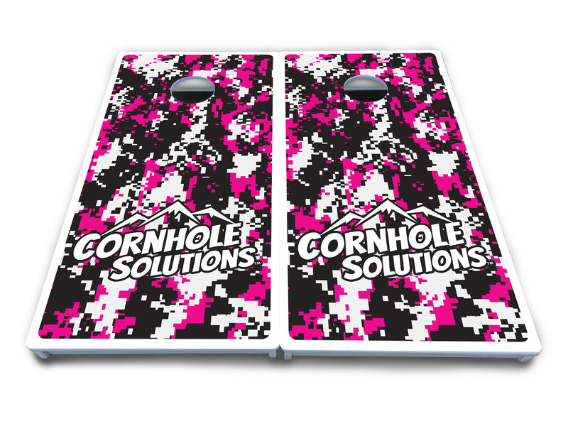 Waterproof - Digital Camo Design Options - All Weather Boards "Outdoor Solution" 18mm(3/4")Direct UV Printed - Regulation 2' by 4' Cornhole Boards (Set of 2 Boards) Double Thick Legs, with Leg Brace & Dual Support Braces!