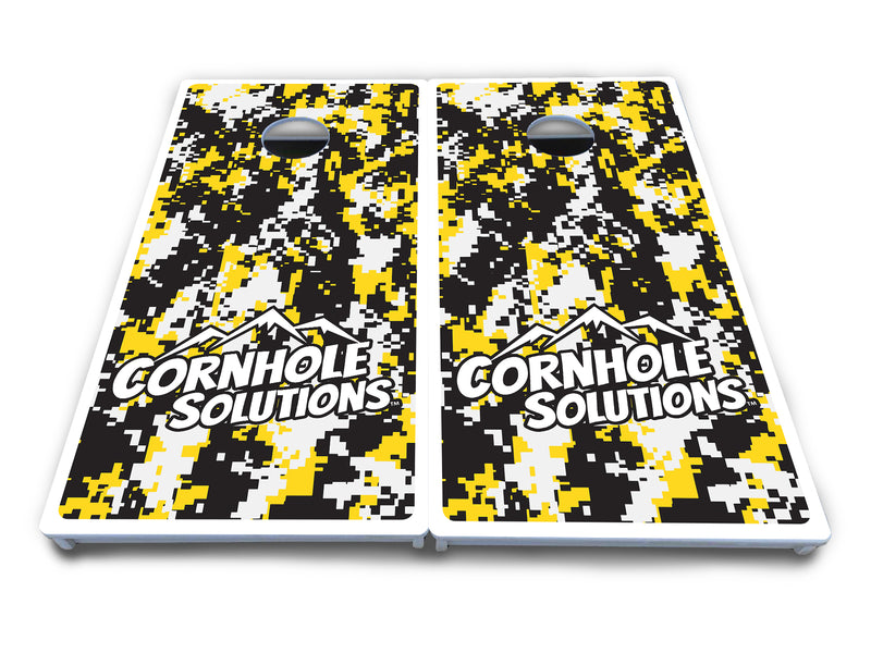 Waterproof - Digital Camo Design Options - All Weather Boards "Outdoor Solution" 18mm(3/4")Direct UV Printed - Regulation 2' by 4' Cornhole Boards (Set of 2 Boards) Double Thick Legs, with Leg Brace & Dual Support Braces!