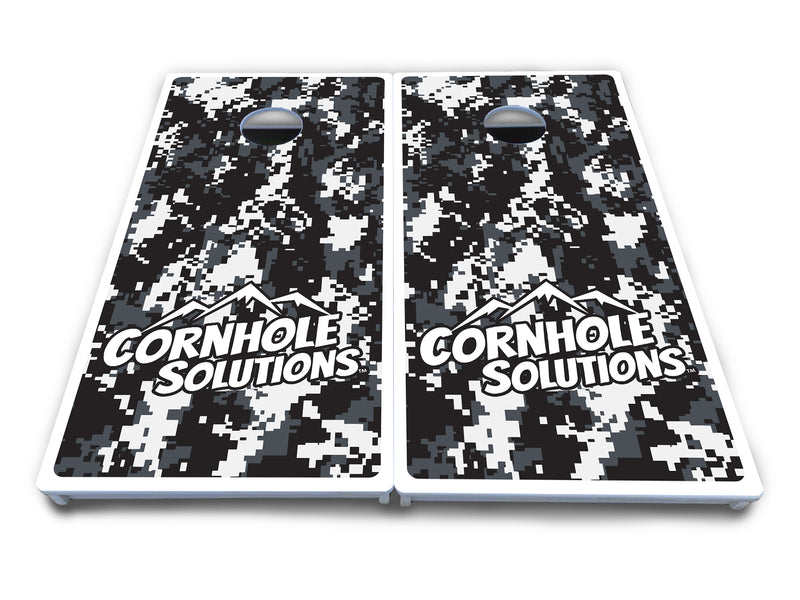 Waterproof - Digital Camo Design Options - All Weather Boards "Outdoor Solution" 18mm(3/4")Direct UV Printed - Regulation 2' by 4' Cornhole Boards (Set of 2 Boards) Double Thick Legs, with Leg Brace & Dual Support Braces!