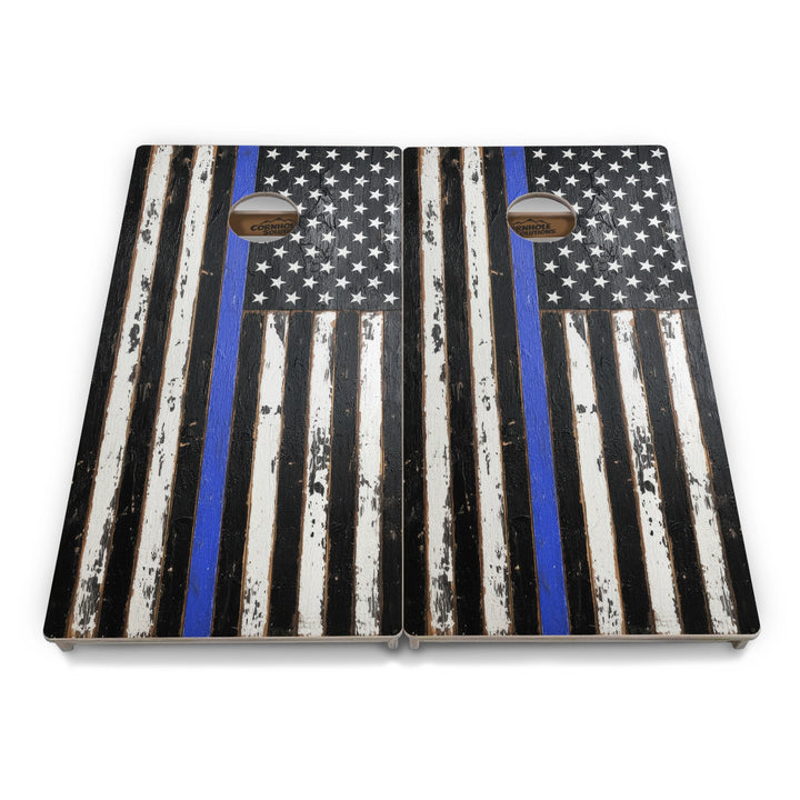 First Responder Rustic Flag Cornhole Boards – Tournament Series