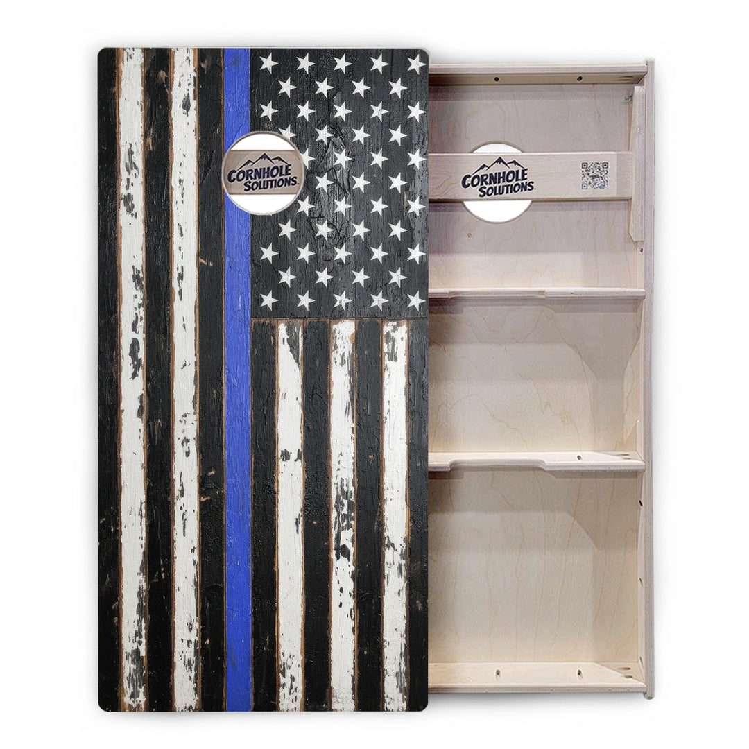 First Responder Rustic Flag Cornhole Boards – Tournament Series