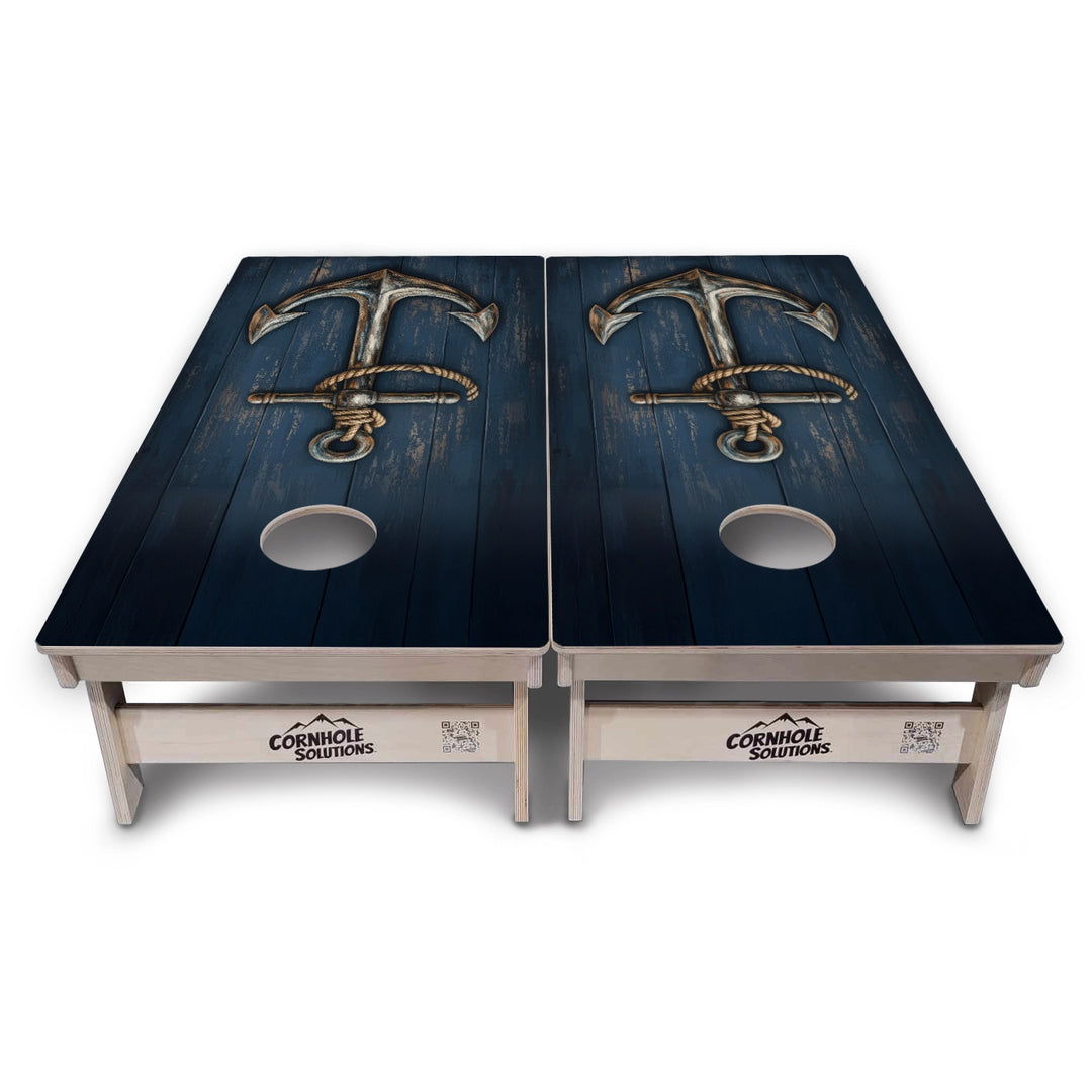 Rustic Anchor Cornhole Boards – Tournament Series