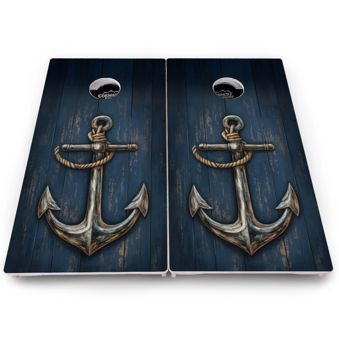 Anchor & Compass Cornhole Boards – Pro Lite or Pro Elite