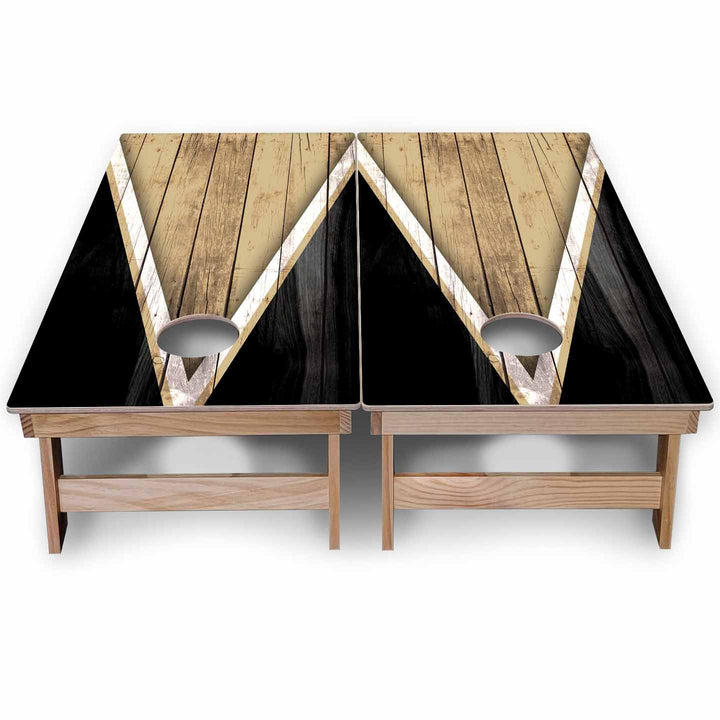 Team Color Triangle Cornhole Boards - Backyard Series