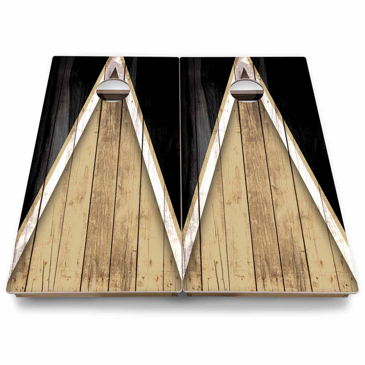 Team Color Triangle Cornhole Boards - Backyard Series