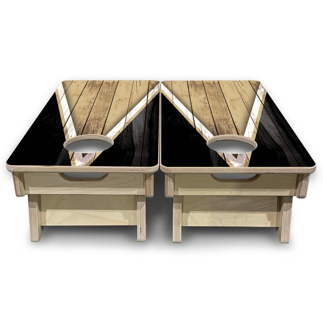 Mini Cornhole Boards - Team Color Triangle