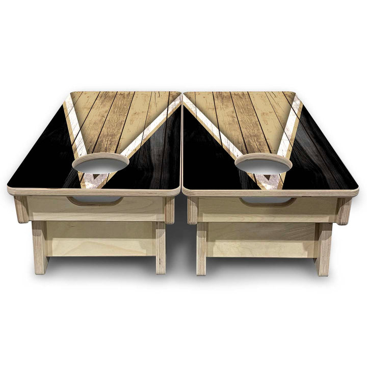 Mini Cornhole Boards - Team Color Triangle