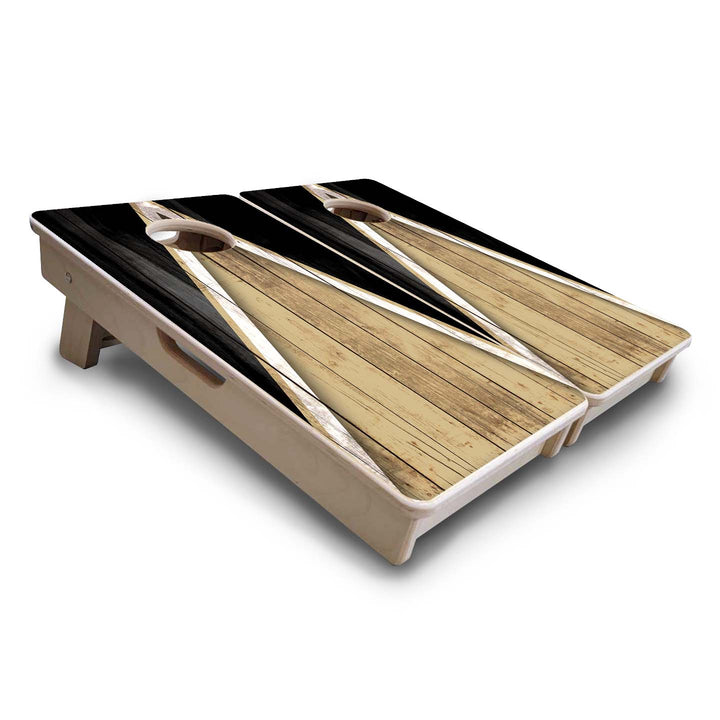 Mini Cornhole Boards - Team Color Triangle