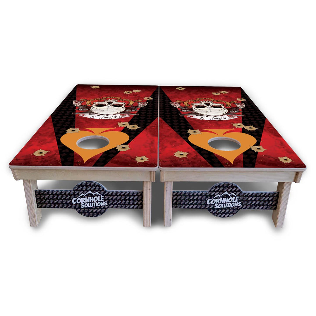Artist Series Cornhole Boards - Professional Tournament Series - Deadman's Hand