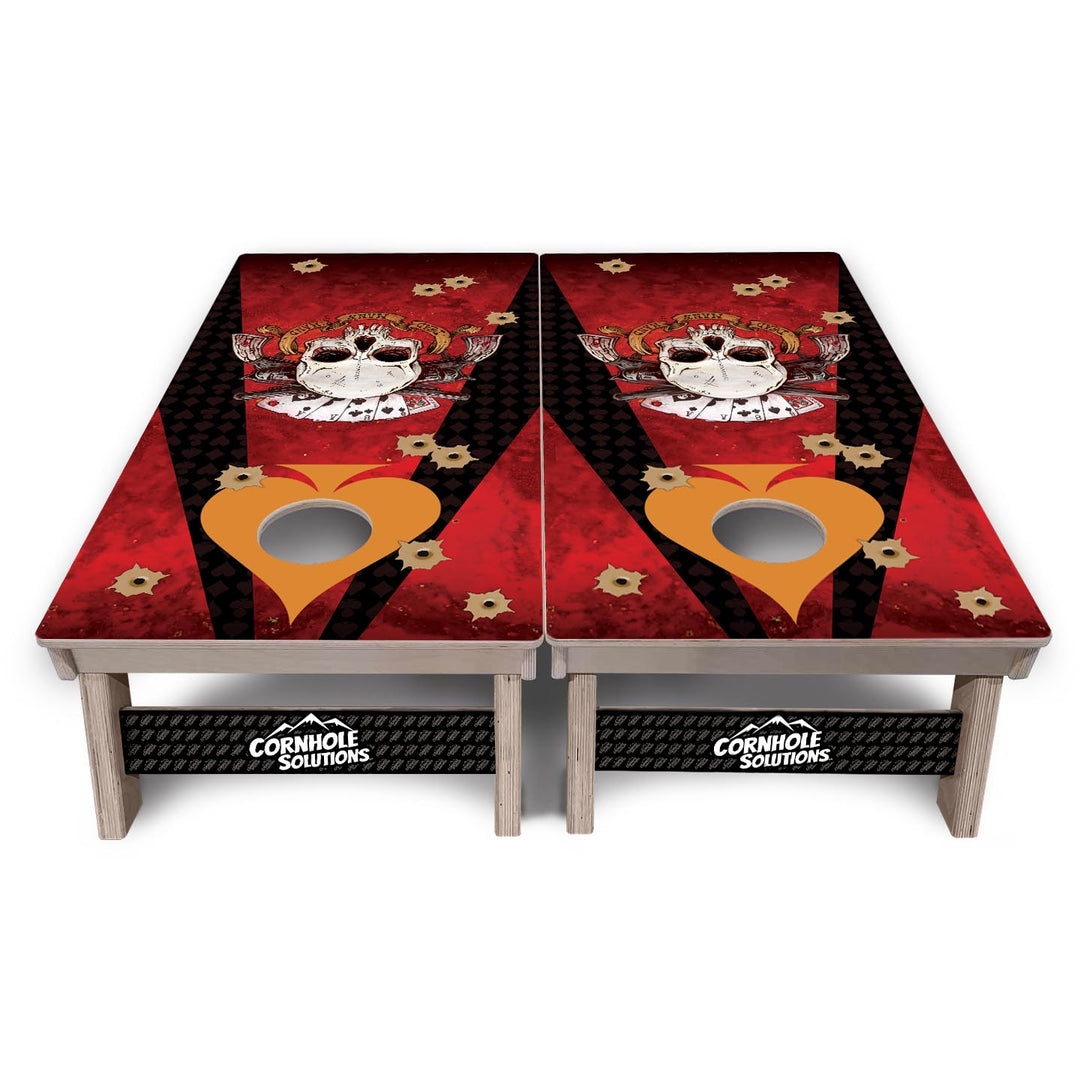 Artist Series Cornhole Boards - Professional Tournament Series - Deadman's Hand