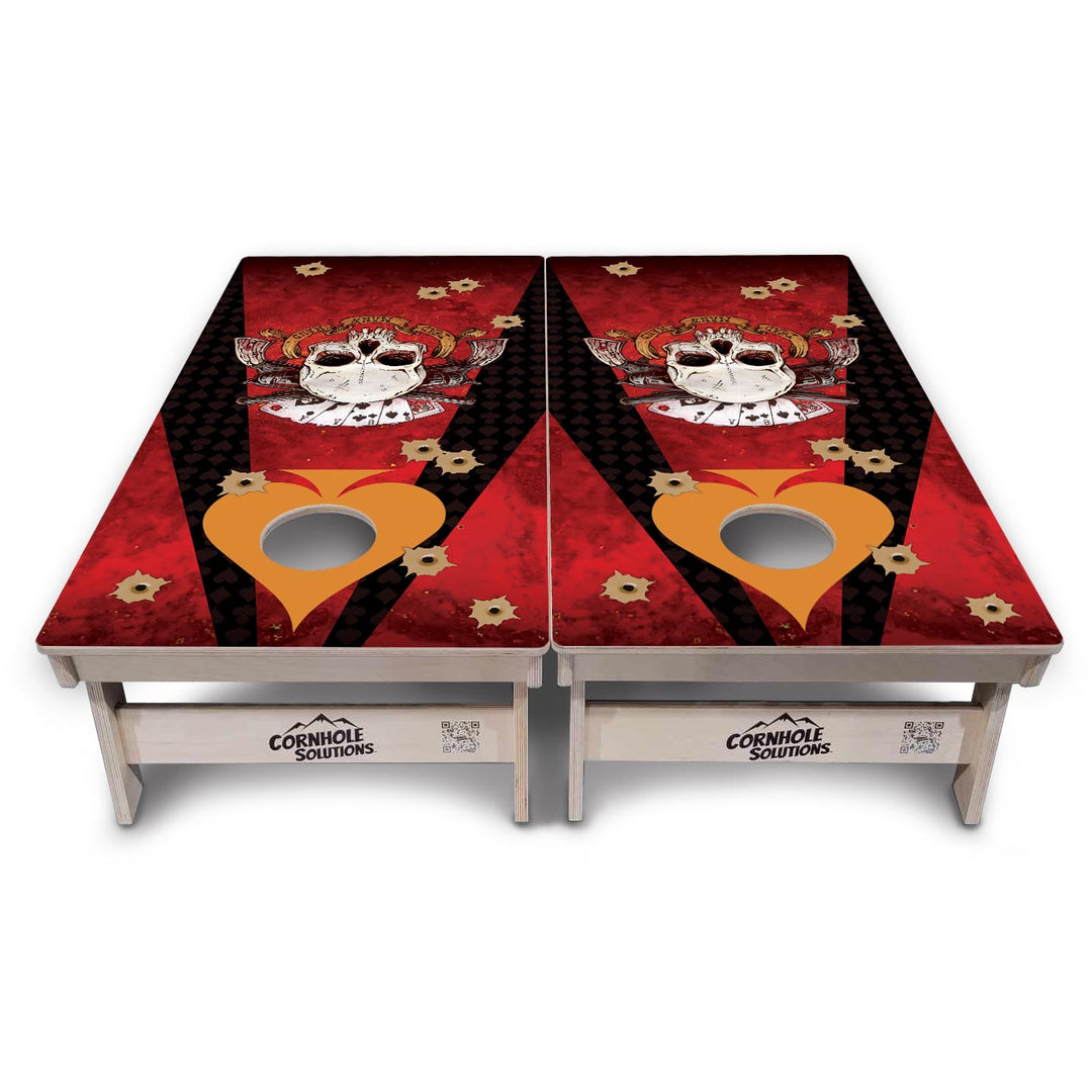Artist Series Cornhole Boards - Professional Tournament Series - Deadman's Hand