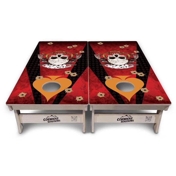 Artist Series Cornhole Boards - Professional Tournament Series - Deadman's Hand