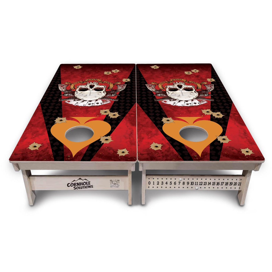 Artist Series Cornhole Boards - Professional Tournament Series - Deadman's Hand