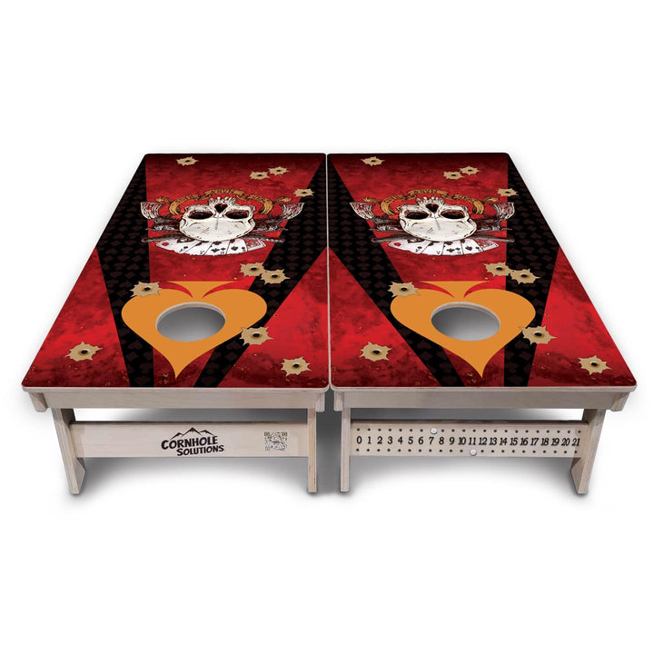 Artist Series Cornhole Boards - Professional Tournament Series - Deadman's Hand