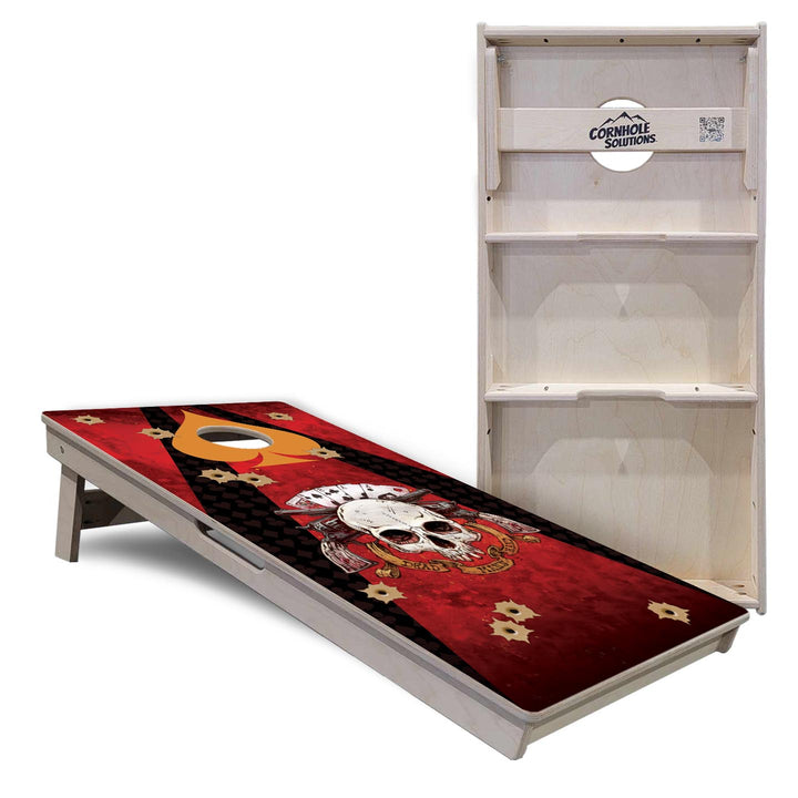 Artist Series Cornhole Boards - Professional Tournament Series - Deadman's Hand