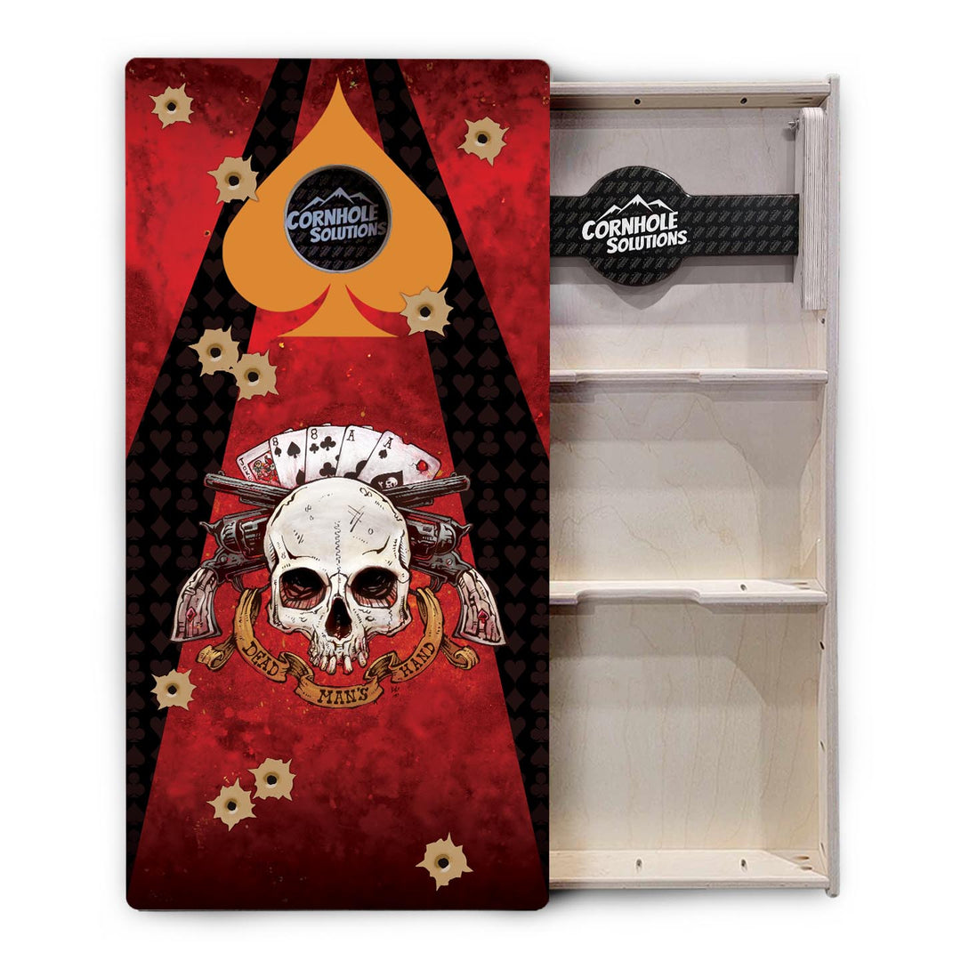 Artist Series Cornhole Boards - Professional Tournament Series - Deadman's Hand