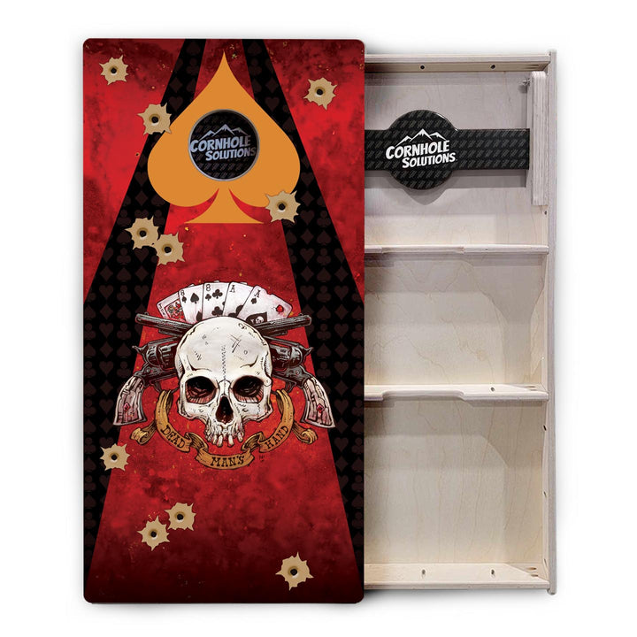 Artist Series Cornhole Boards - Professional Tournament Series - Deadman's Hand
