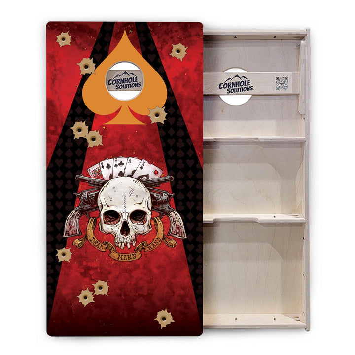 Artist Series Cornhole Boards - Professional Tournament Series - Deadman's Hand