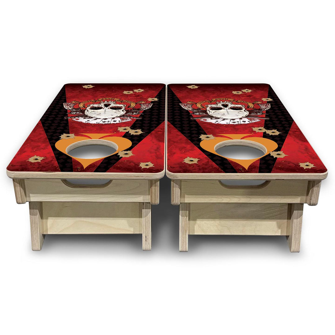 Deadman's Hand - Mini or Vacation Size Cornhole Boards