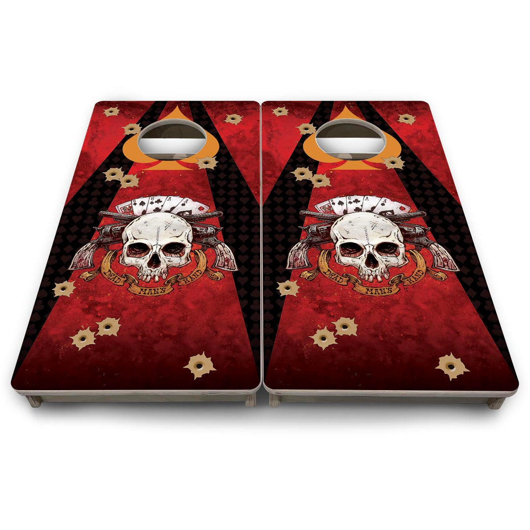 Deadman's Hand - Mini or Vacation Size Cornhole Boards