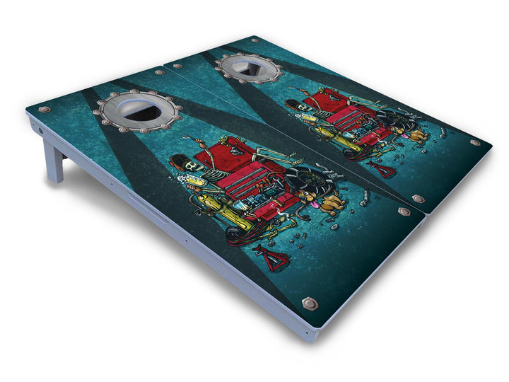 Artist Series Cornhole Boards - All Weather Series - Split Design