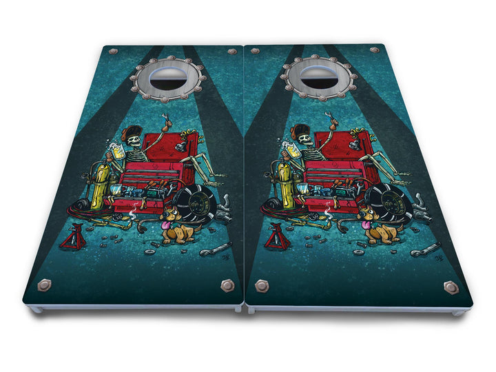 Artist Series Cornhole Boards - All Weather Series - Split Design